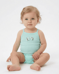Bibaby Green Flowers Bebek Badi - Mint
