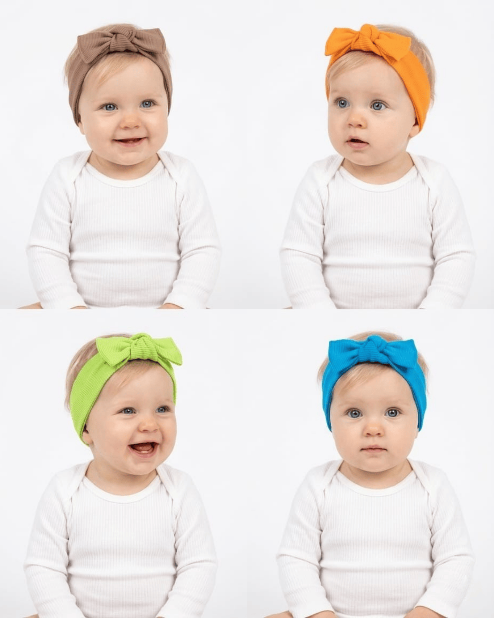 S-Mall Ribana Bebek Saç Bandı - 4'lü - 0-3 Yaş -  Colorful