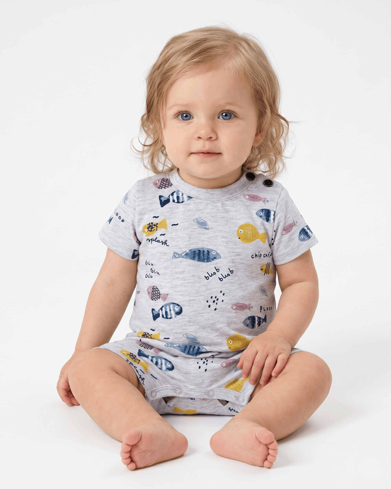 Caramell Bebek Tulumu - TE4951 Aquarium - Gri