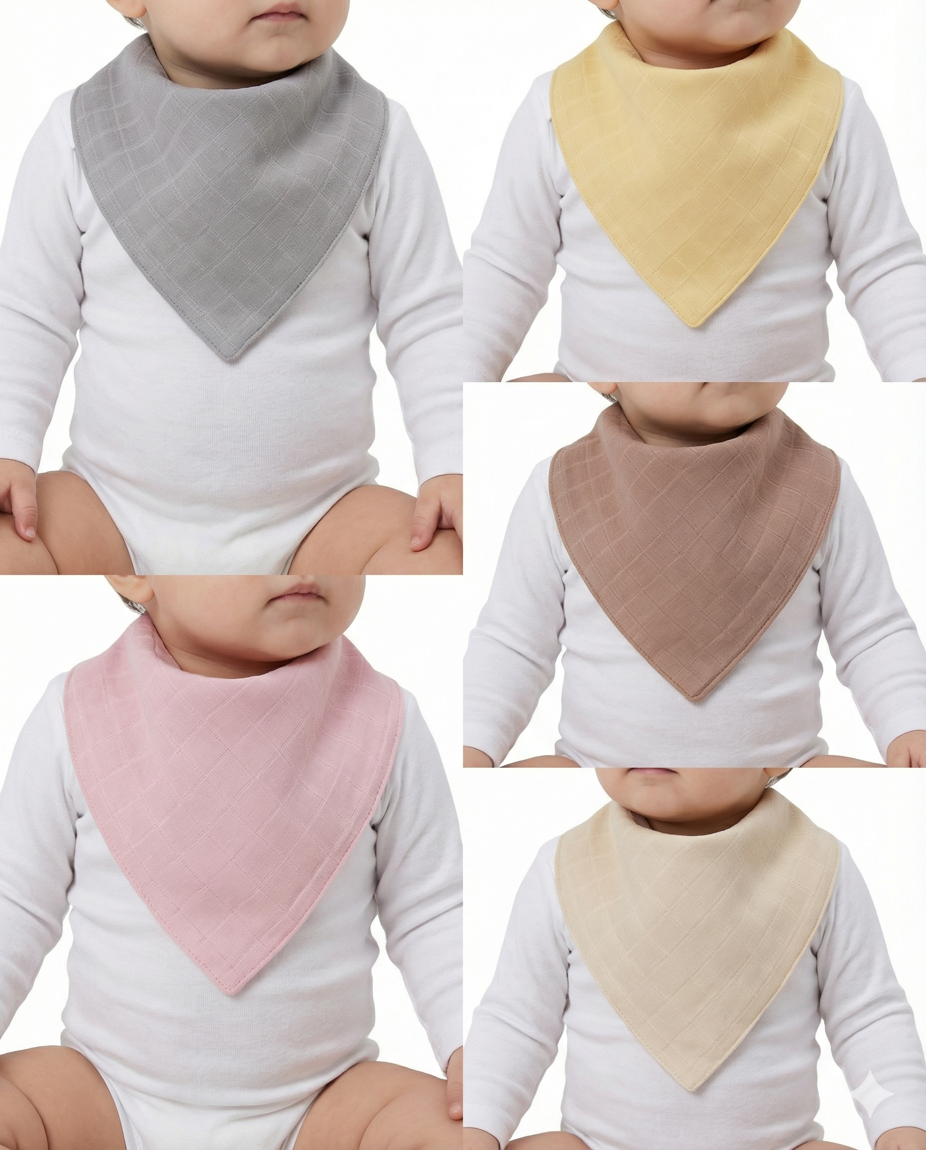 S-mall Bebek Salya Önlük -fular -2 Kat Müslin -2 Çıtçıt -spring