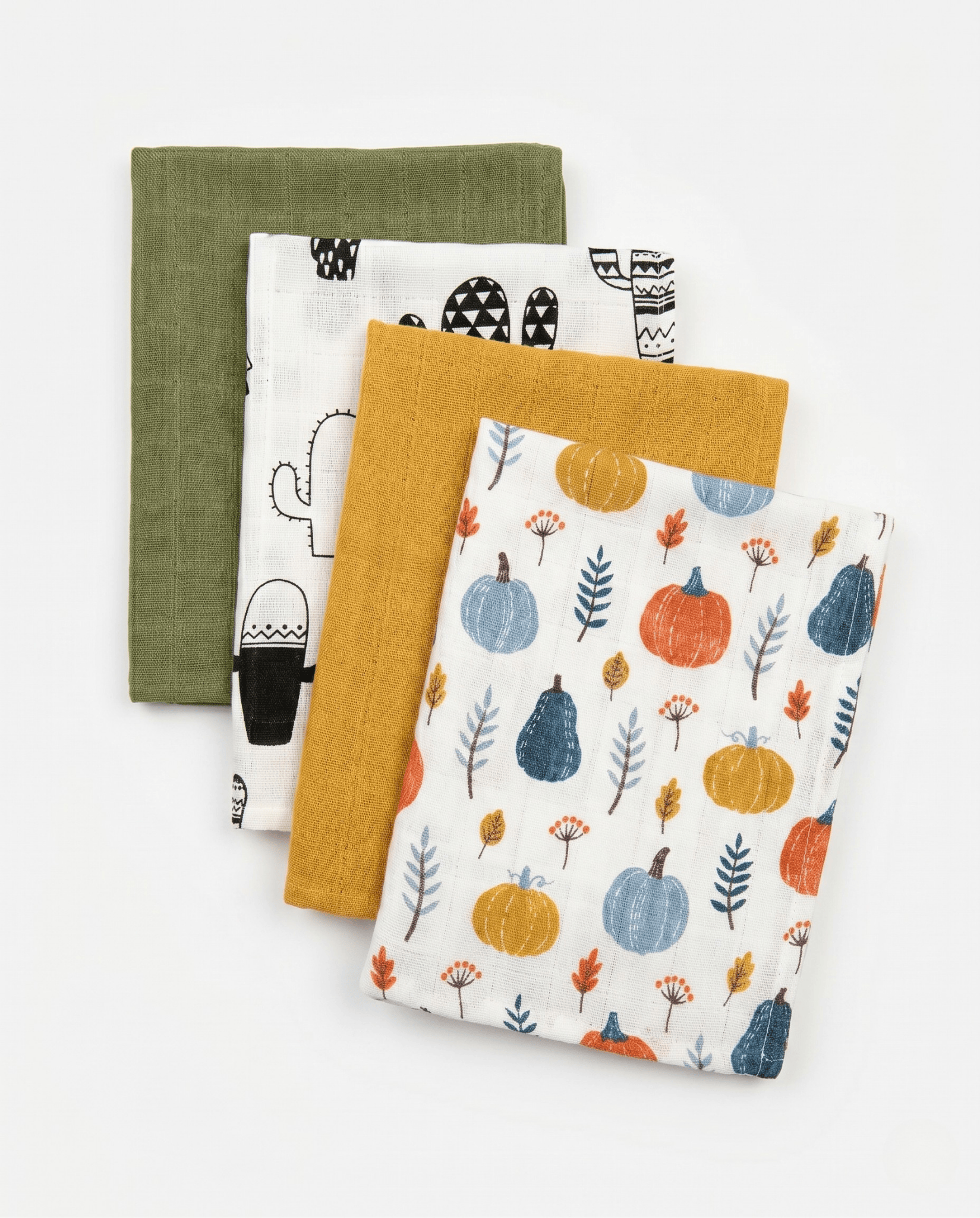 S-Mall Bebek Müslin Omuz-Ter Bezi - 4'lü - 40x30 cm - Desert