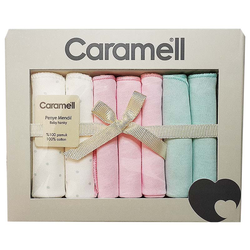 Caramell Bebek Basic Mix Penye Ağız Mendili7 liEkru